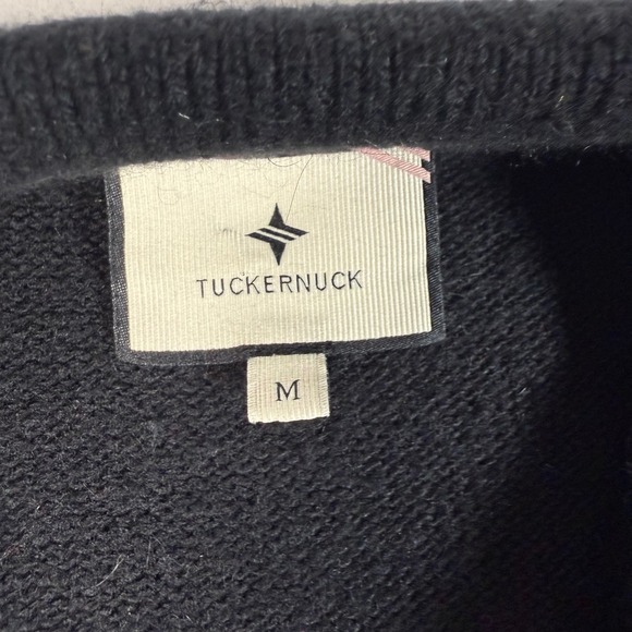 Tuckernuck Black Knit Collared‎ Short Sleeve Polo Shirt Top Women's M Classic - Picture 2 of 8